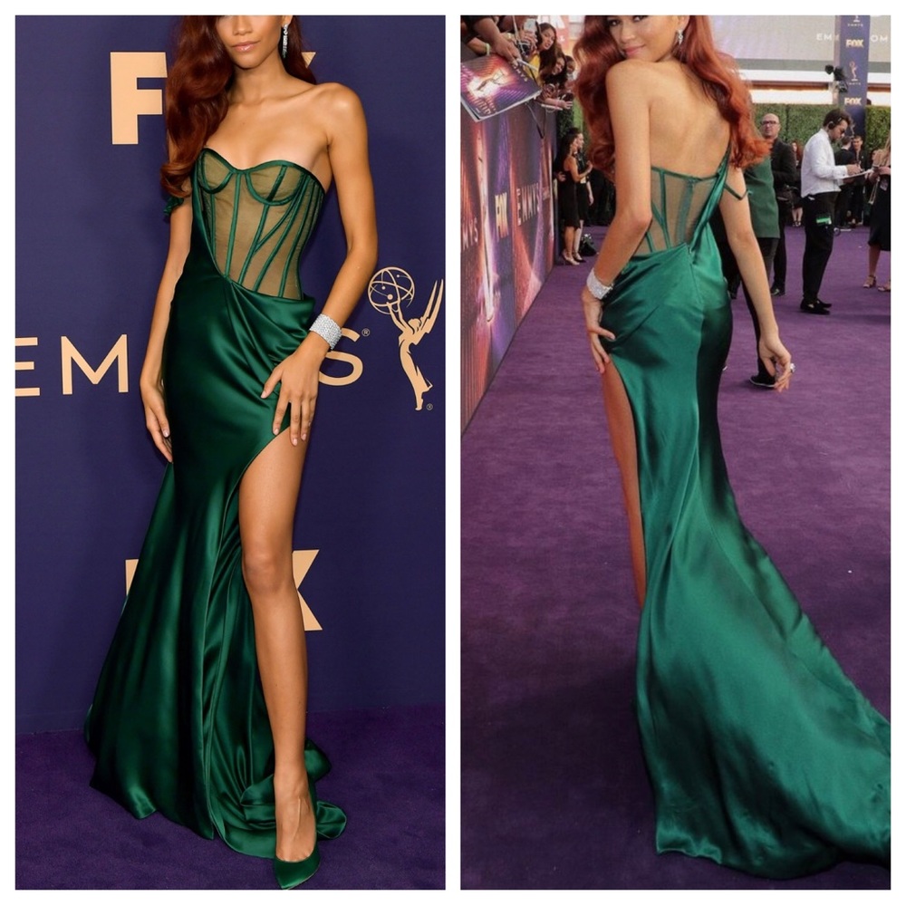 NWT. Green sexy evening dress from celebrity dresses.com. Size 2.